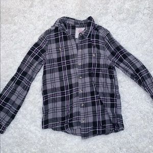 Purple and grey flannel